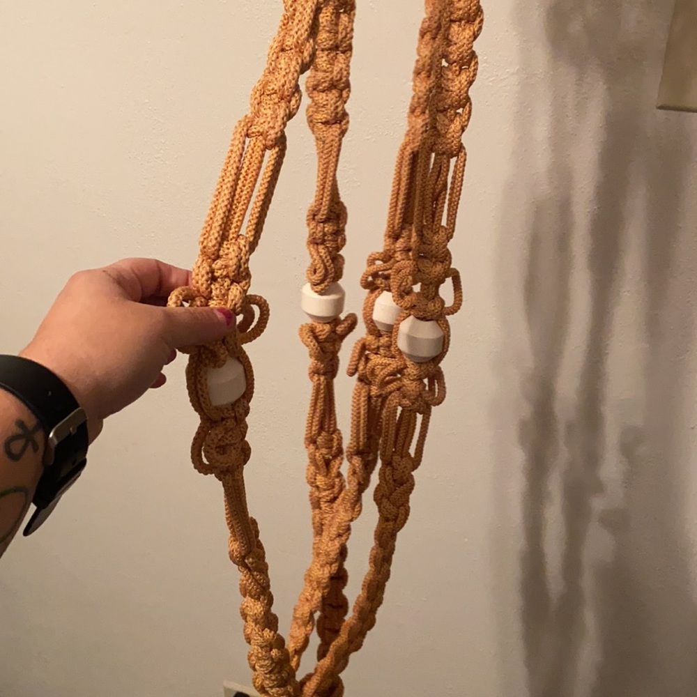 Large crotchet hanging plant holder - Picture 2 of 4